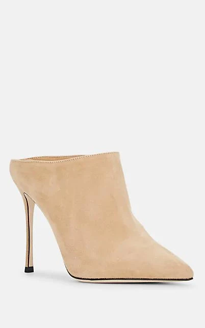 商品Sergio Rossi|Pointed-Toe Suede Mules,价格¥2160,第2张图片详细描述