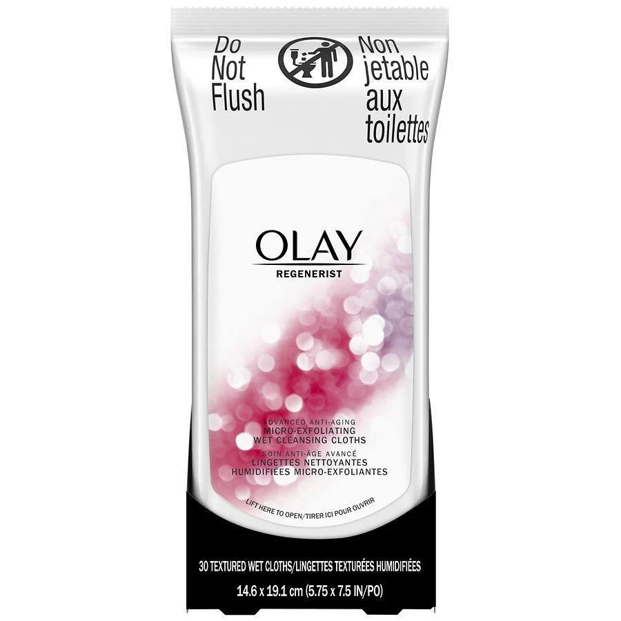 商品Olay|Micro-Exfoliating Wet Cleansing Cloths No scent,价格¥92,第2张图片详细描述