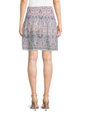 商品Max Studio|Patterned Circle Skirt,价格¥147,第4张图片详细描述