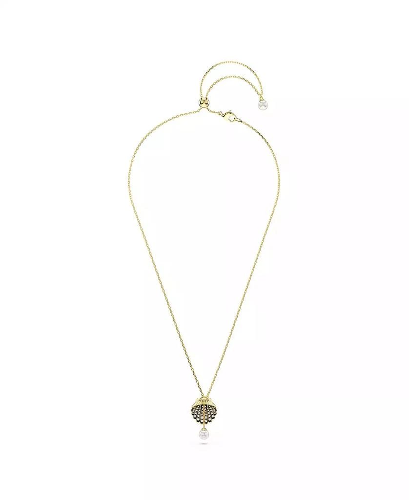 商品Swarovski|Crystal Swarovski Imitation Pearl, Shell, White, Gold-Tone Idyllia Y Pendant Necklace,价格¥1428,第2张图片详细描述