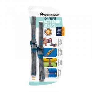 商品Sea to Summit|Sea To Summit - Accessory Straps with Hook Release - 60 2 PK Grey/Blue,价格¥91,第1张图片