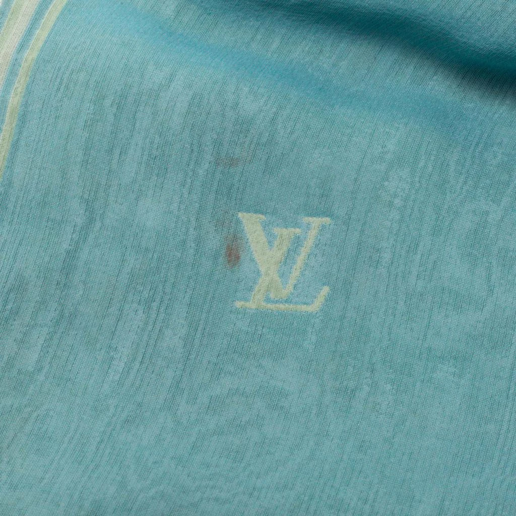 商品[二手商品] Louis Vuitton|Louis Vuitton Blue & Yellow Monogrammed Silk Scarf,价格¥2372,第5张图片详细描述