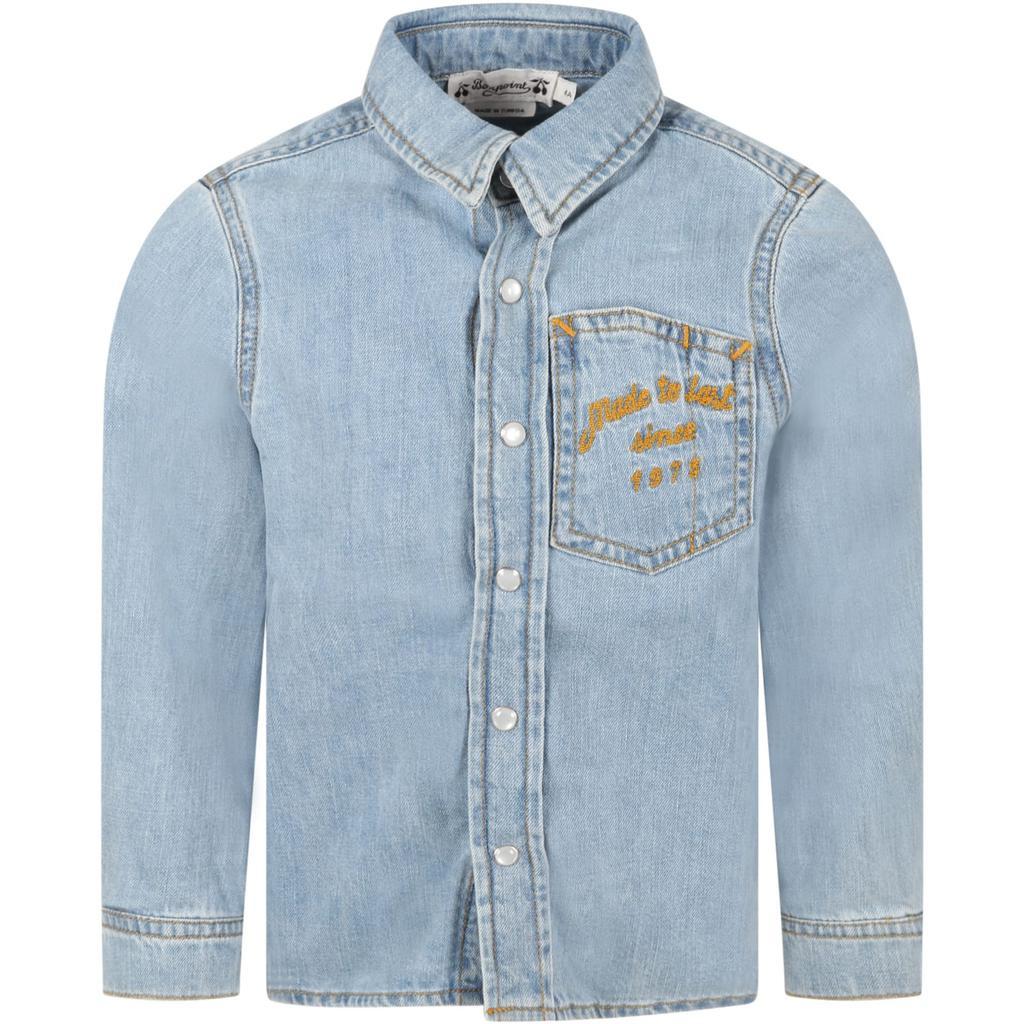 商品Bonpoint|Bonpoint Light Blue Shirt For Boy,价格¥1171,第1张图片