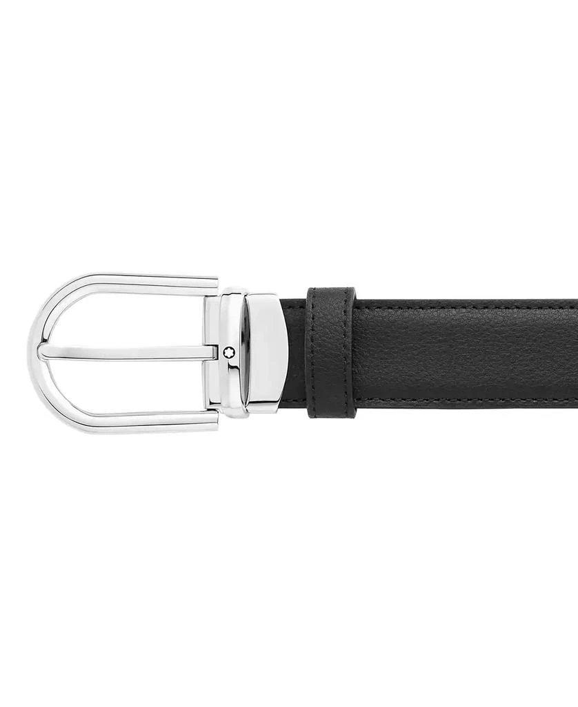 商品MontBlanc|Horseshoe Buckle Reversible Leather Belt,价格¥2644,第4张图片详细描述
