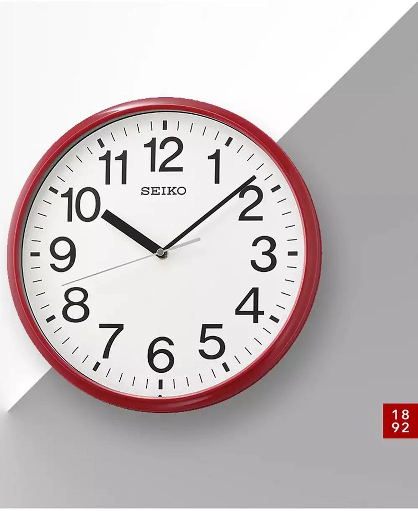 商品Seiko|Classic Red Office Clock,价格¥239,第3张图片详细描述