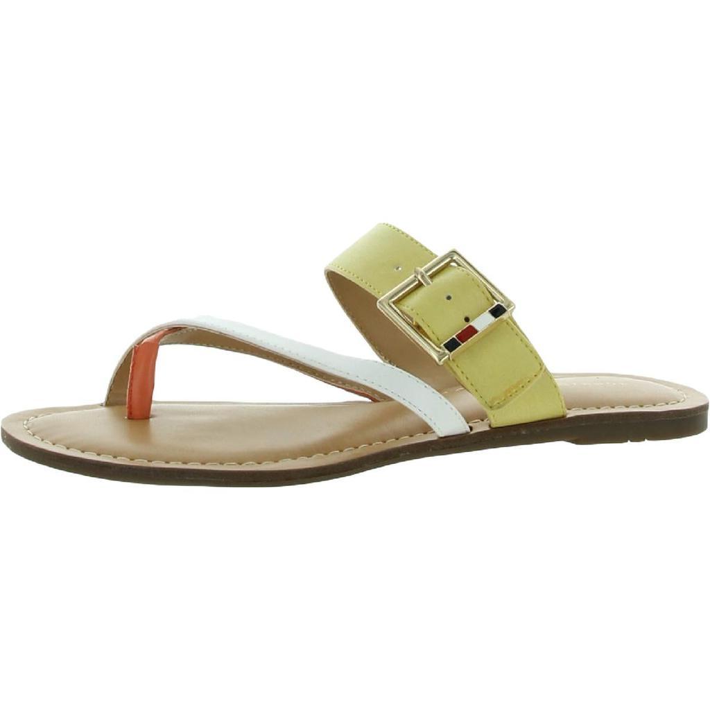 商品Tommy Hilfiger|Tommy Hilfiger Womens Lahyla Buckle Thong Flat Sandals,价格¥229-¥237,第5张图片详细描述