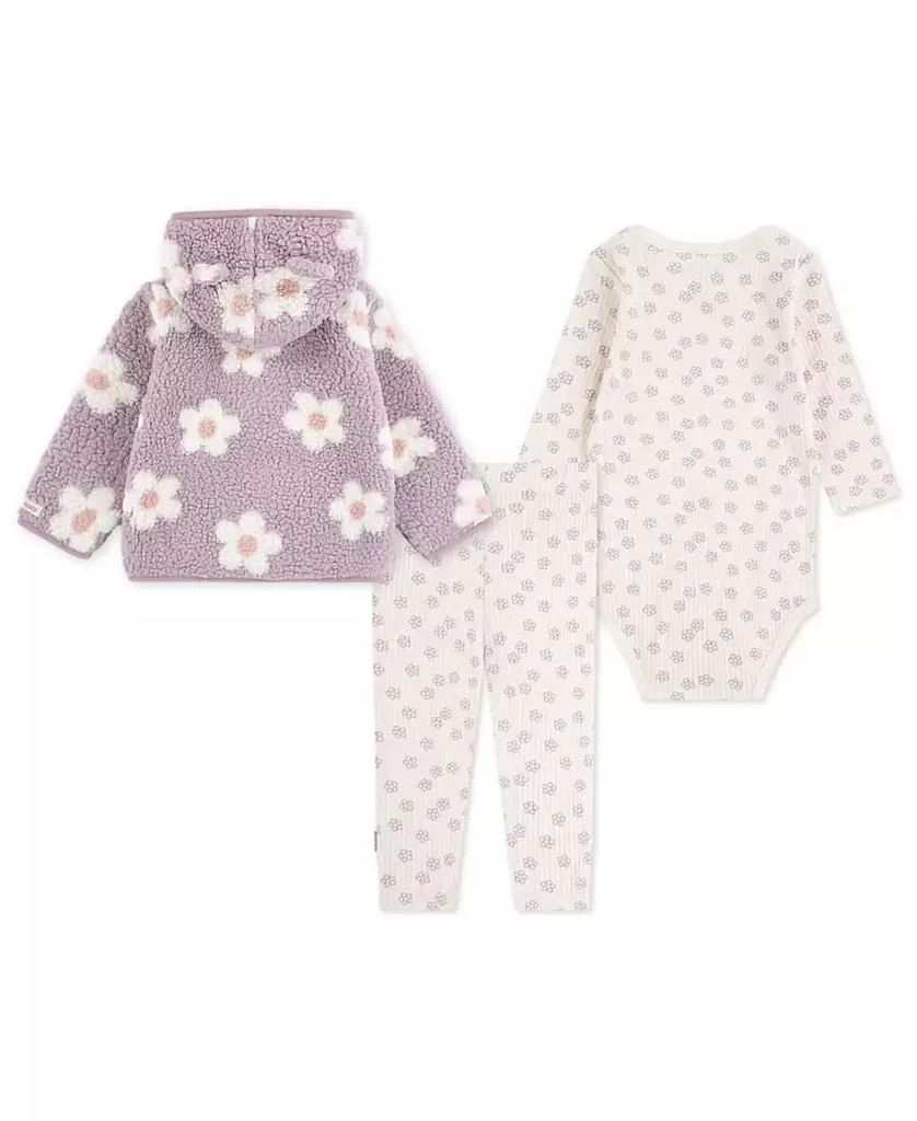 商品Huggies|Baby Girls 3-Piece Floral Jacket, Bodysuit and Pants Set,价格¥217,第2张图片详细描述