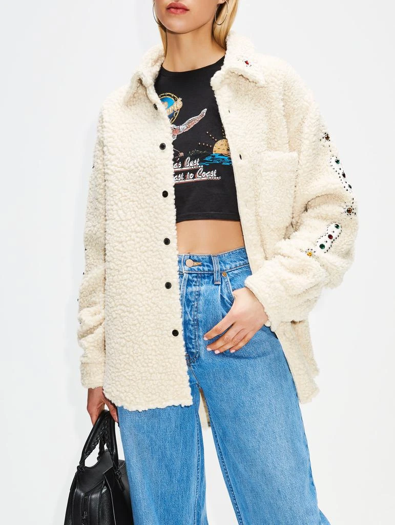 商品COUT DE LA LIBERTE|Tommy Embellished Wool Oversized Shirt,价格¥2464,第5张图片详细描述