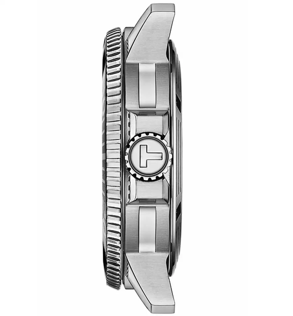 商品Tissot|Men's Swiss Automatic Seastar 1000 Stainless Steel Bracelet Watch 43mm,价格¥6020,第2张图片详细描述