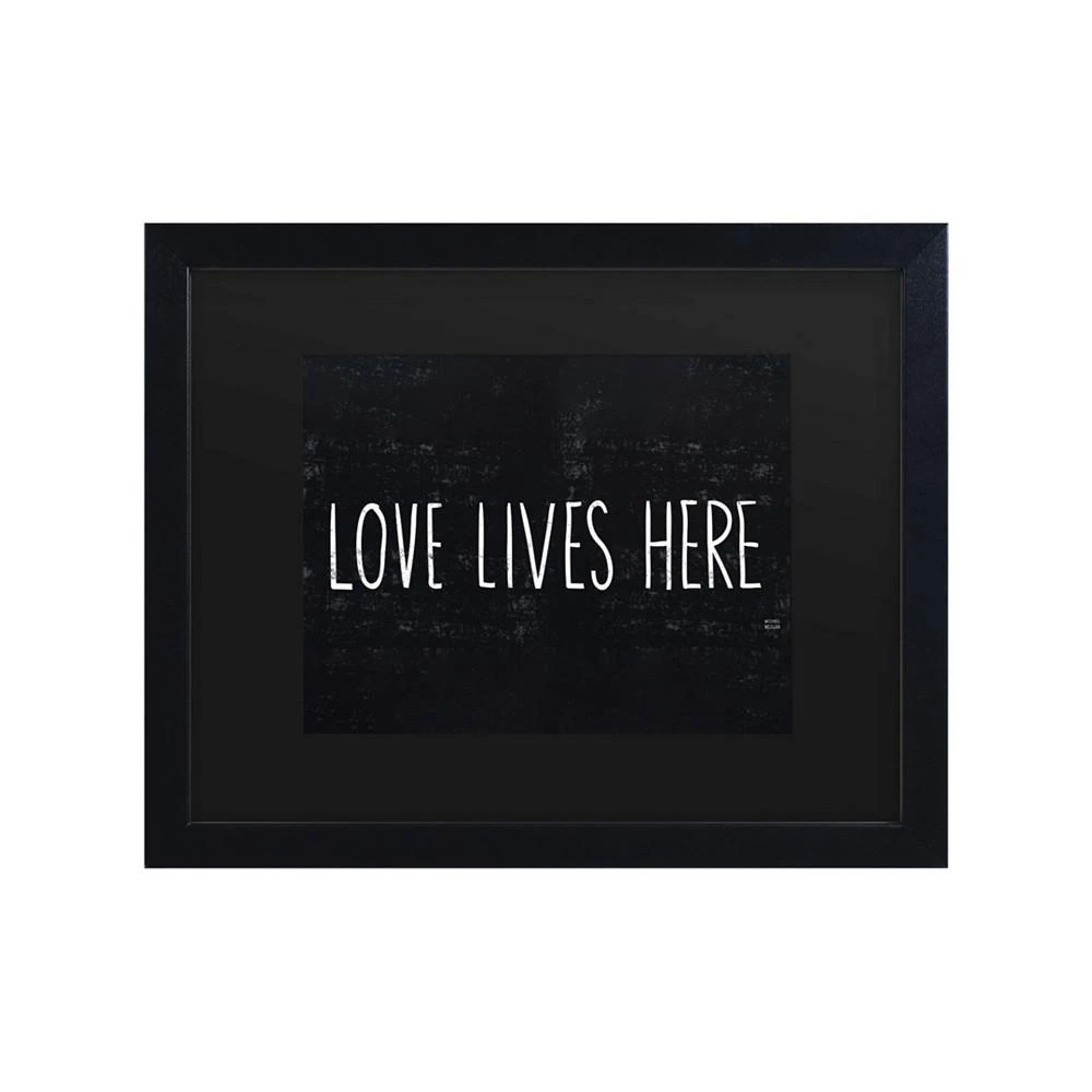 商品Trademark Global|Michael Mullan Love Lives Here Matted Framed Art - 15" x 20",价格¥377,第1张图片