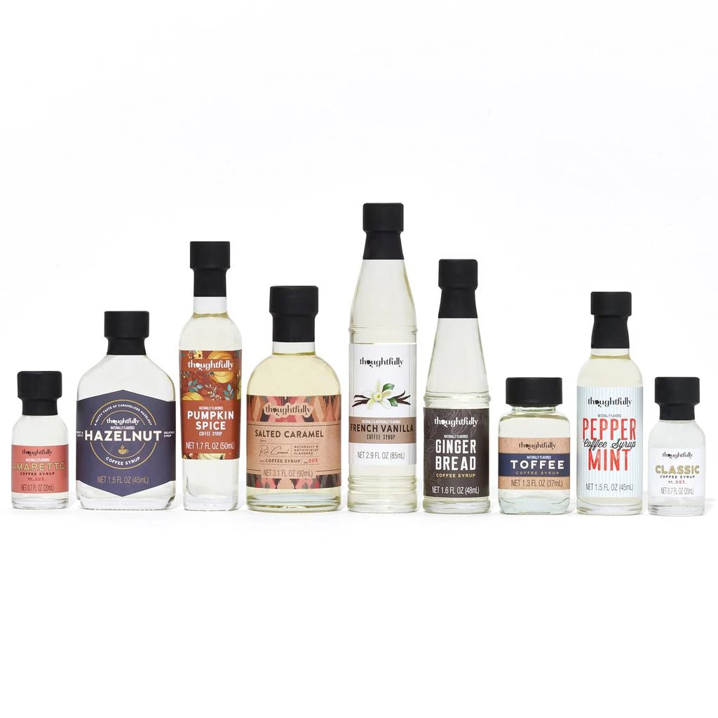 商品Thoughtfully|Gourmet, Coffee House Coffee Syrup Collection, Set of 9,价格¥362,第2张图片详细描述