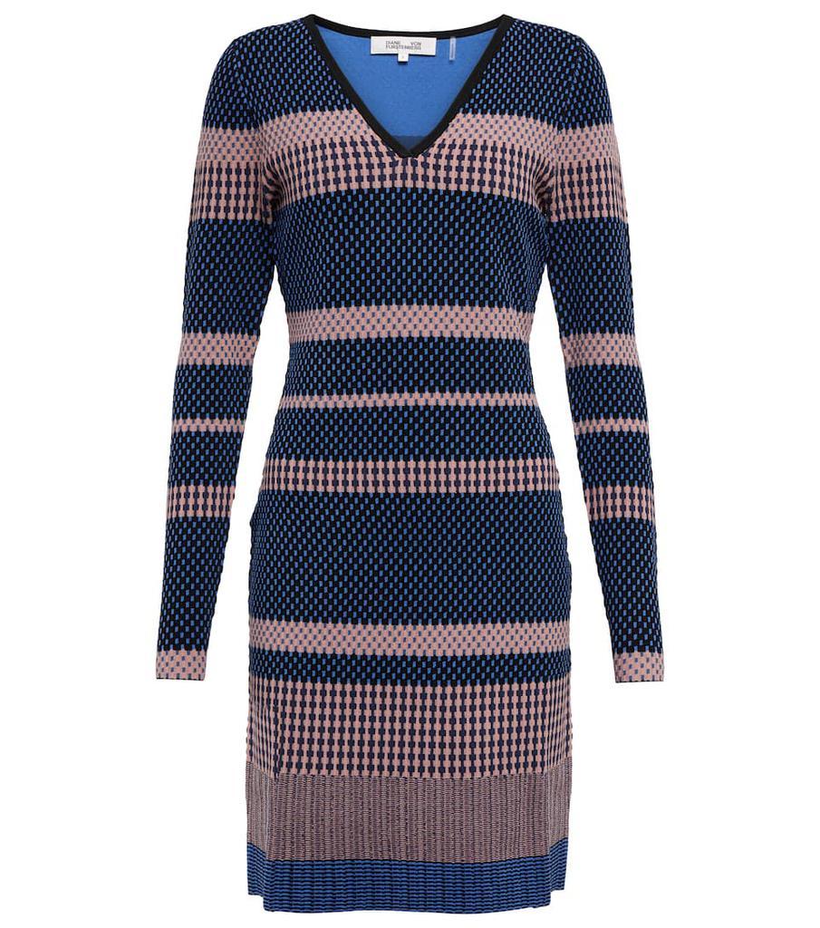 商品Diane von Furstenberg|长袖针织迷你连衣裙,价格¥3647,第1张图片