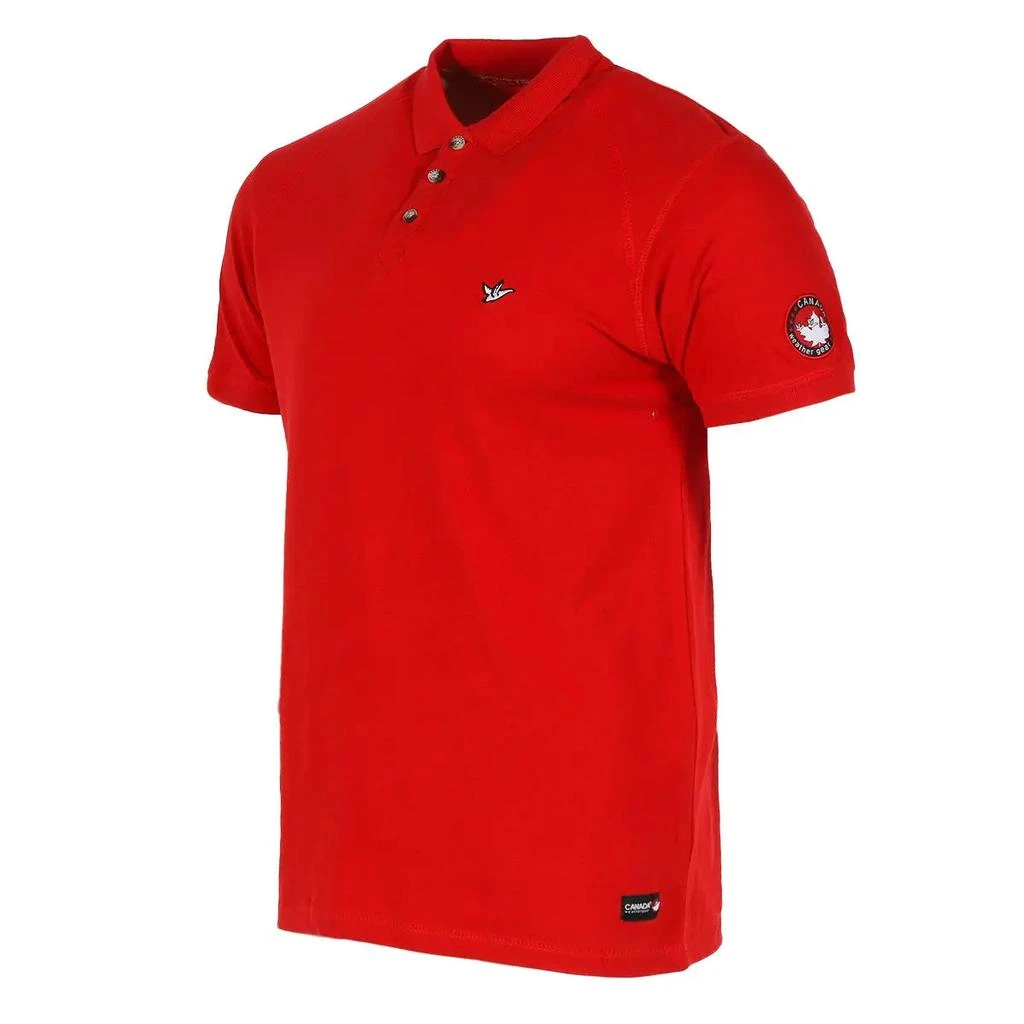 商品Canada Weather Gear|Canada Weather Gear Men's Pique Polo with Ribbed Collar and Cuff,价格¥99,第5张图片详细描述