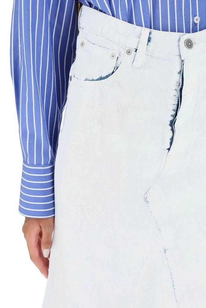 商品MAISON MARGIELA|PAINT EFFECT DENIM MAXI SKIRT,价格¥3058,第5张图片详细描述