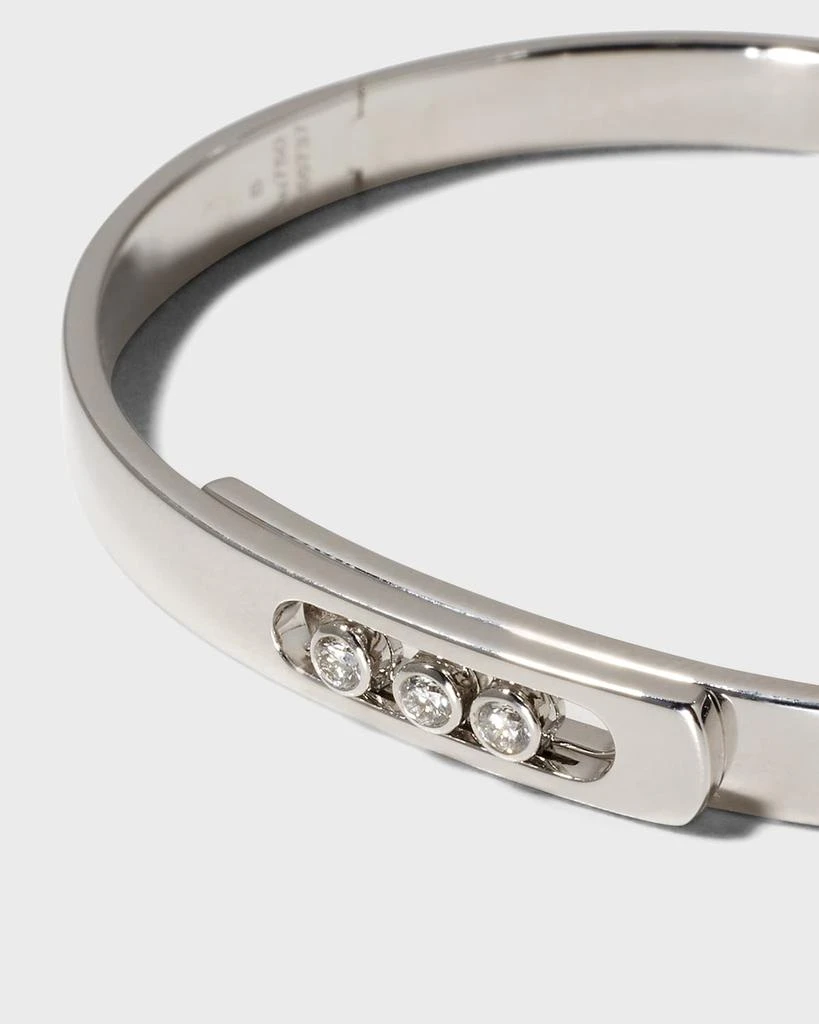 商品Messika|Move Noa 18K White Gold 3-Diamond Bangle,价格¥53271,第4张图片详细描述