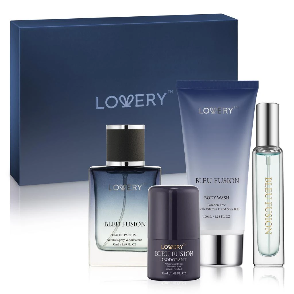 商品Lovery|5-Pc. Bleu Fusion Bath & Body Care Gift Set with Perfume, Cologne & More,价格¥322,第1张图片