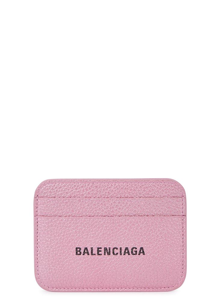 Metallic pink leather card holder商品第1张图片规格展示