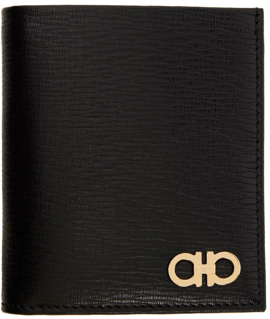 商品Salvatore Ferragamo|Black Gancini Card Holder,价格¥2054,第1张图片