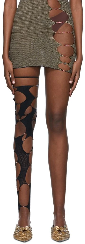 商品RUI|Black Single Cropped Thigh-High Sock,价格¥594,第1张图片