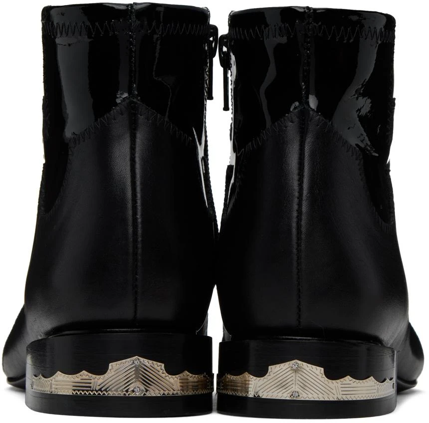 商品Toga Pulla|Black Paneled Boots,价格¥892,第2张图片详细描述