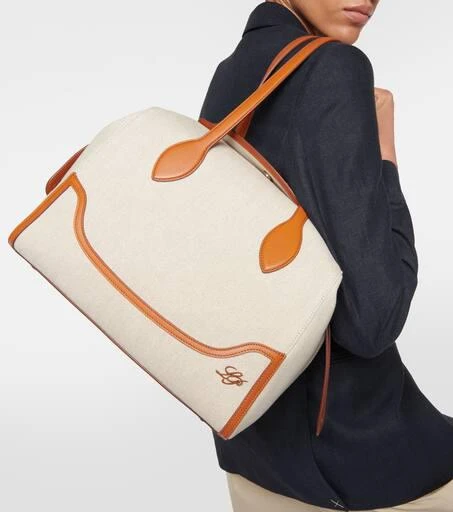 商品Loro Piana|Happy Day L号帆布托特包,价格¥33290,第2张图片详细描述
