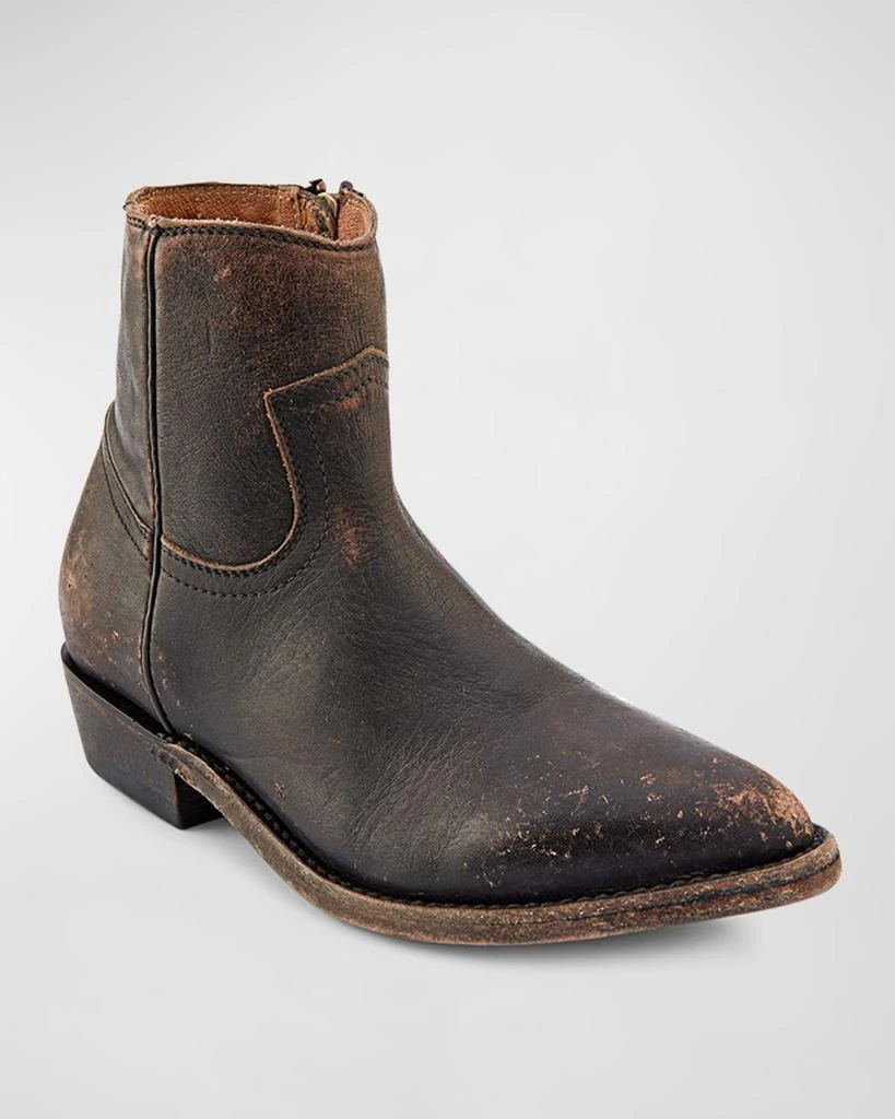 商品Frye|Billy Leather Zip Western Booties,价格¥2490,第2张图片详细描述