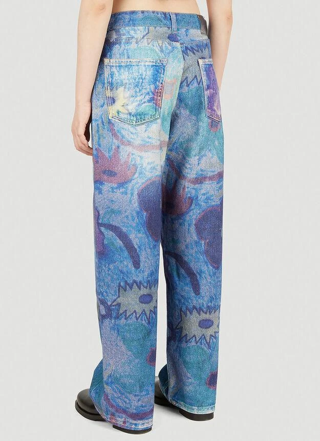 商品Our Legacy|Hank Grüner Digital Chalk Print Jeans in Blue,价格¥2080,第4张图片详细描述