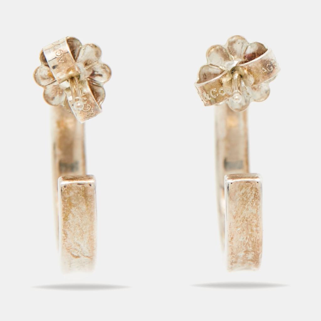 商品[二手商品] Tiffany & Co.|Tiffany & Co. 1837 Narrow Sterling Silver Hoop Earrings,价格¥1985,第5张图片详细描述