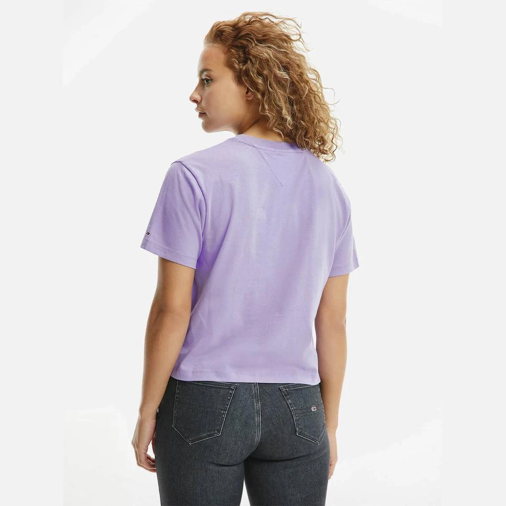 商品Tommy Jeans|Tommy Jeans Women's Tjw Linear Logo T-Shirt - Violet Viola,价格¥137,第2张图片详细描述