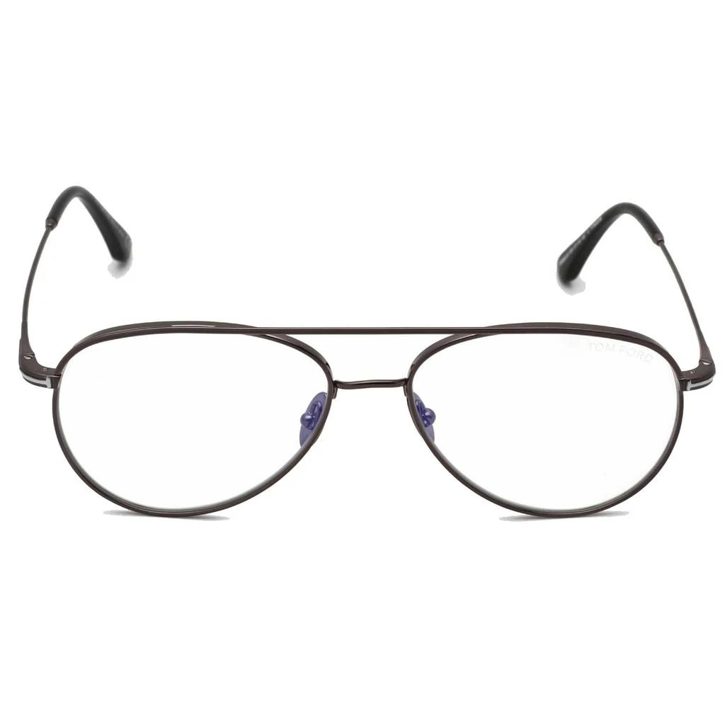 商品Tom Ford|Tom Ford Men's Eyeglasses - Shiny Gunmetal Full-Rim Pilot Metal Frame | FT5693-B 008,价格¥671,第2张图片详细描述