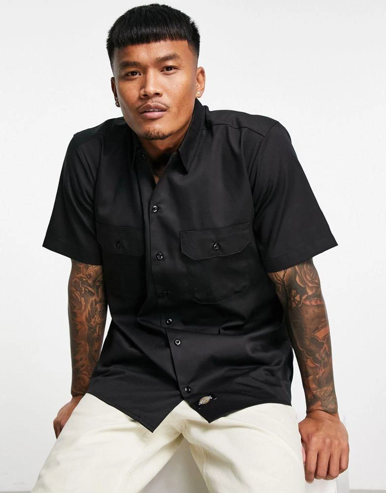 商品DICKIES|Dickies Work short sleeve shirt in black,价格¥465,第1张图片