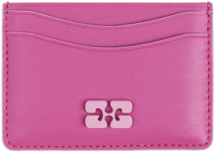 商品Ganni|Pink Bou Card Holder,价格¥453,第1张图片