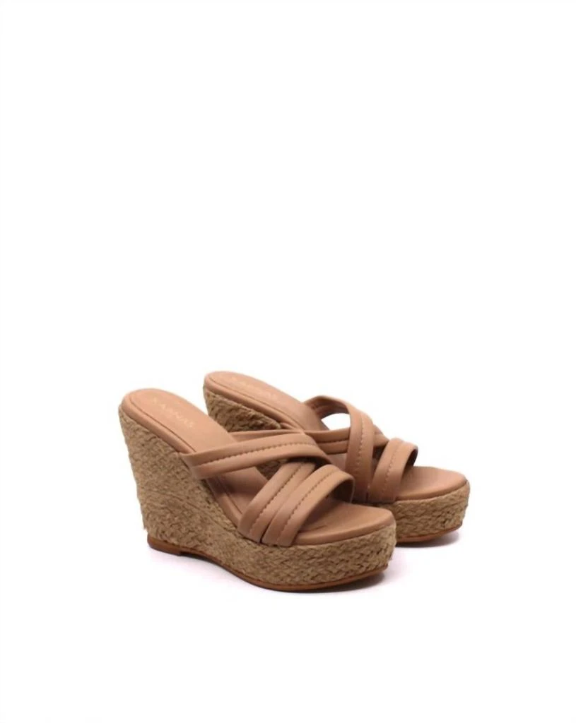 商品Kaanas|San Vito Wedge In Almond,价格¥642,第1张图片