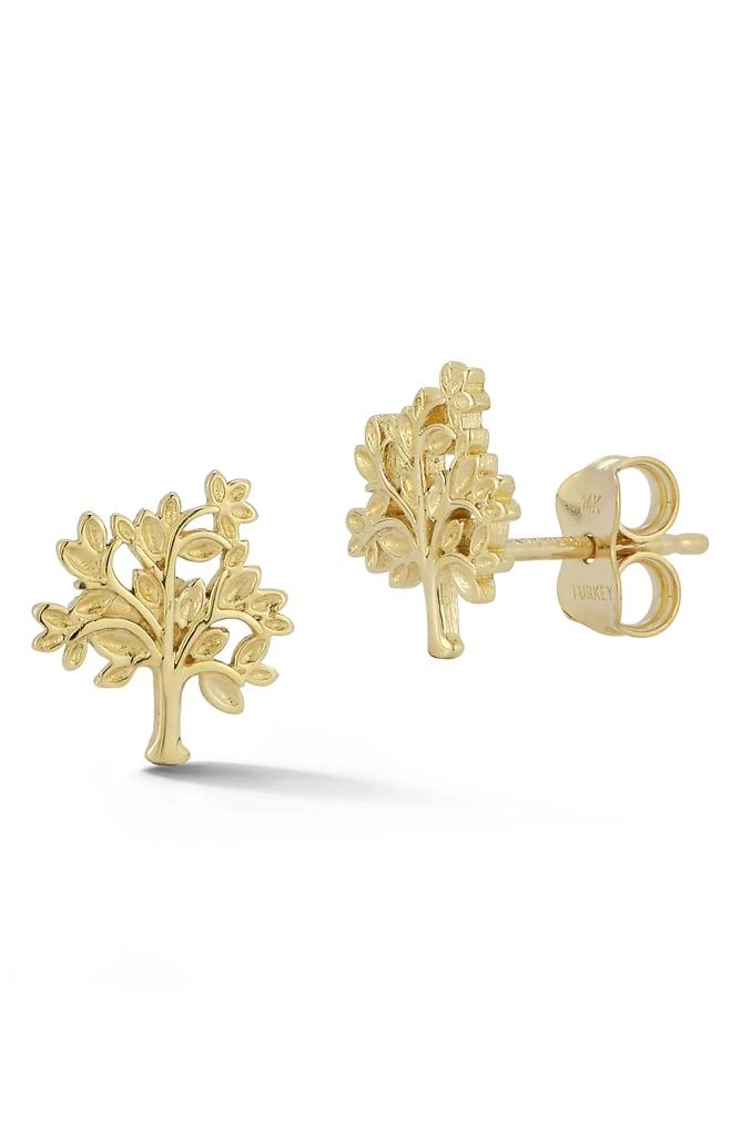 商品Ember Fine Jewelry|14K Gold Tree of Life Stud Earrings,价格¥2533,第1张图片