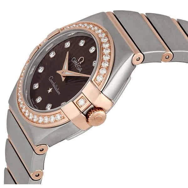 商品Omega|Constellation Brown Guilloche Dial Ladies Watch 123.25.27.60.63.001,价格¥36940,第2张图片详细描述