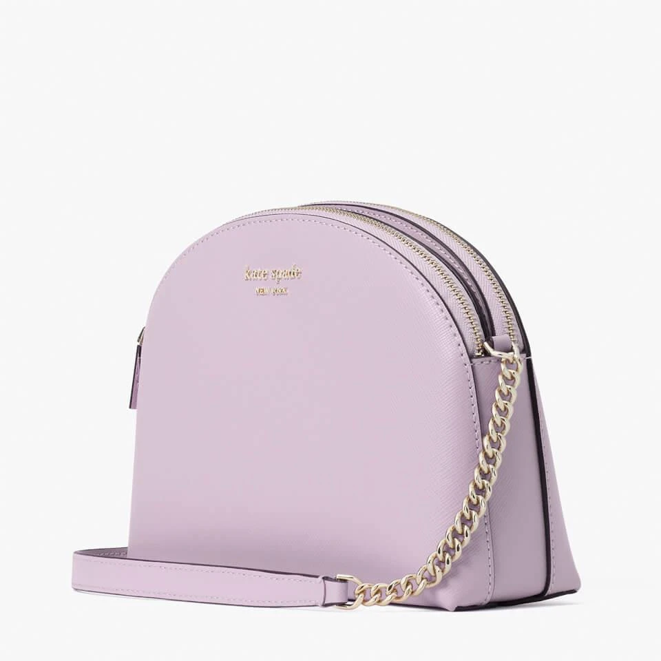 商品Kate Spade|Kate Spade New York Women's Spencer Saffiano Double Zip Cross Body Bag - Violet Mist,价格¥1002,第3张图片详细描述