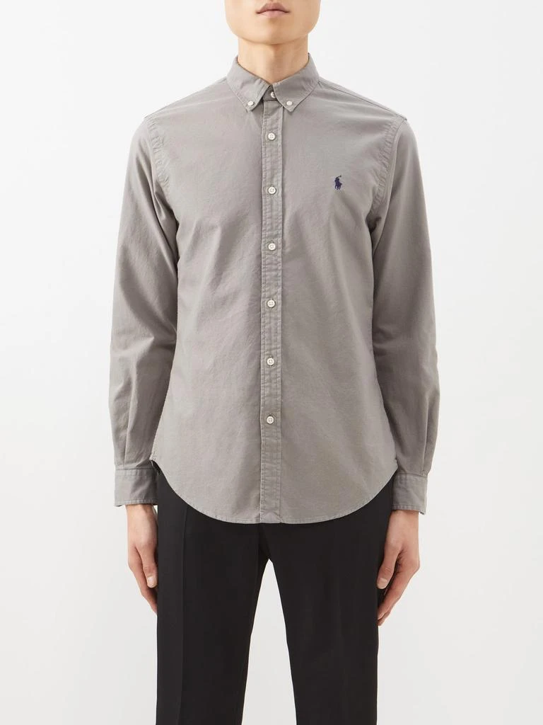 商品Ralph Lauren|Logo-embroidered cotton-Oxford shirt,价格¥792,第1张图片