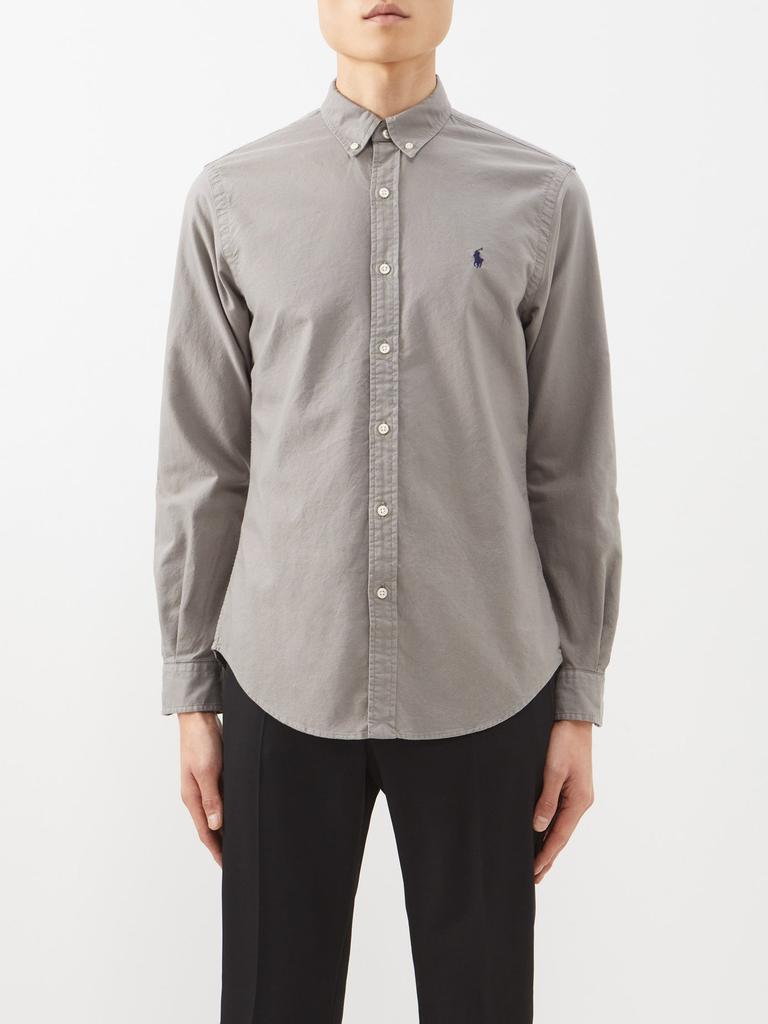 商品Ralph Lauren|Logo-embroidered cotton-Oxford shirt,价格¥1112,第1张图片