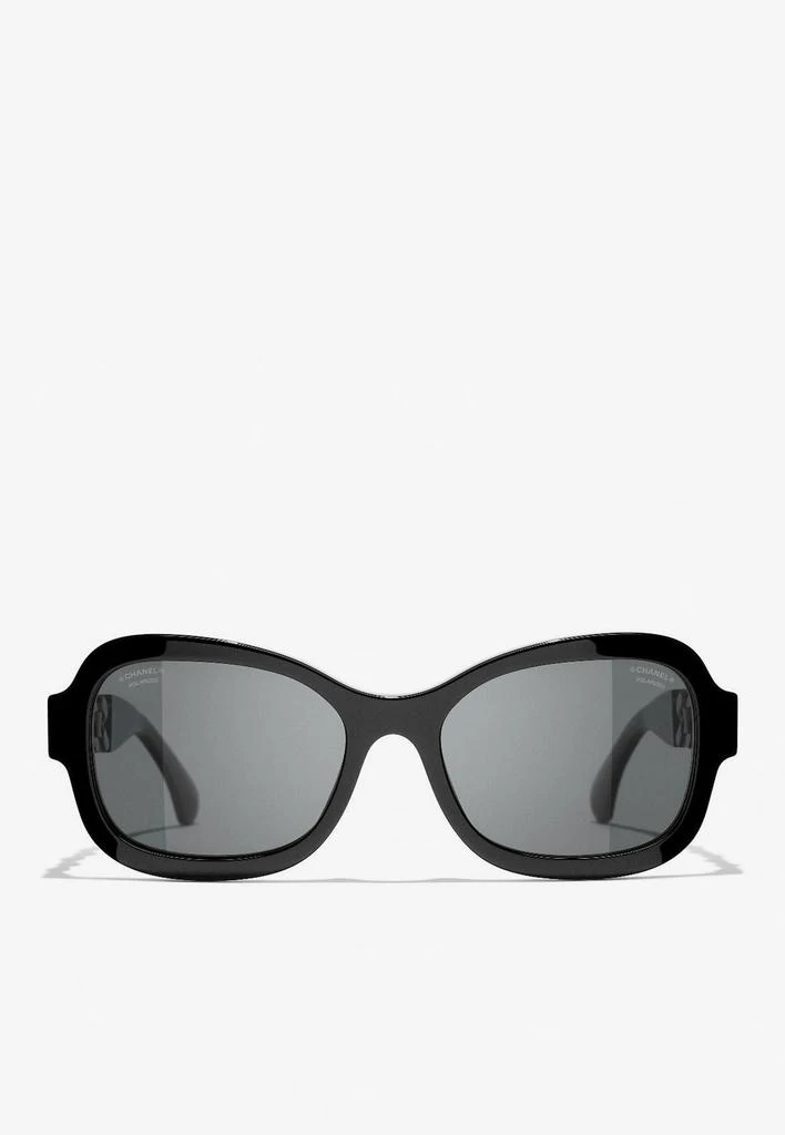 商品Chanel|Rectangular Sunglasses with Chain Detail,价格¥2040,第1张图片