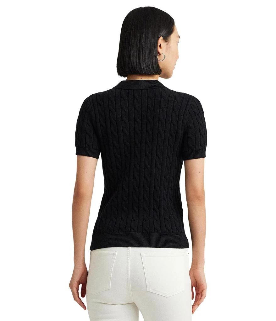 商品Ralph Lauren|Cable-Knit Cotton Polo Sweater,价格¥949,第2张图片详细描述