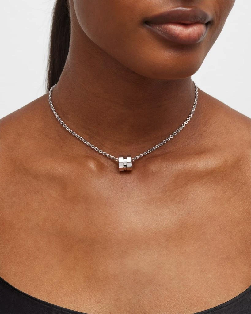 商品Chopard|Ice Cube 18K White Gold Pendant Necklace,价格¥55241,第3张图片详细描述