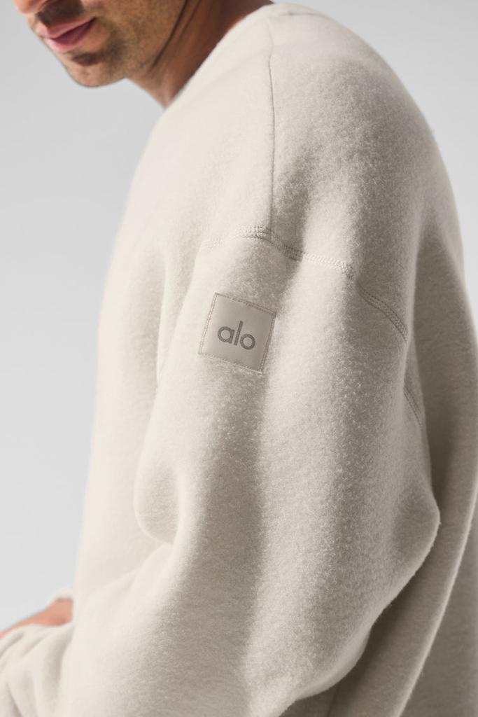 Alo Triumph Restore Crew Neck Sweatshirt - Bone - Hoodies - Free