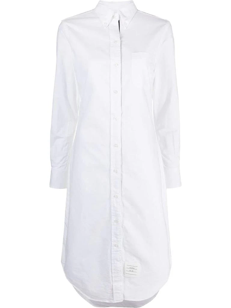 商品Thom Browne|THOM BROWNE long-sleeve shirt dress,价格¥6090,第1张图片