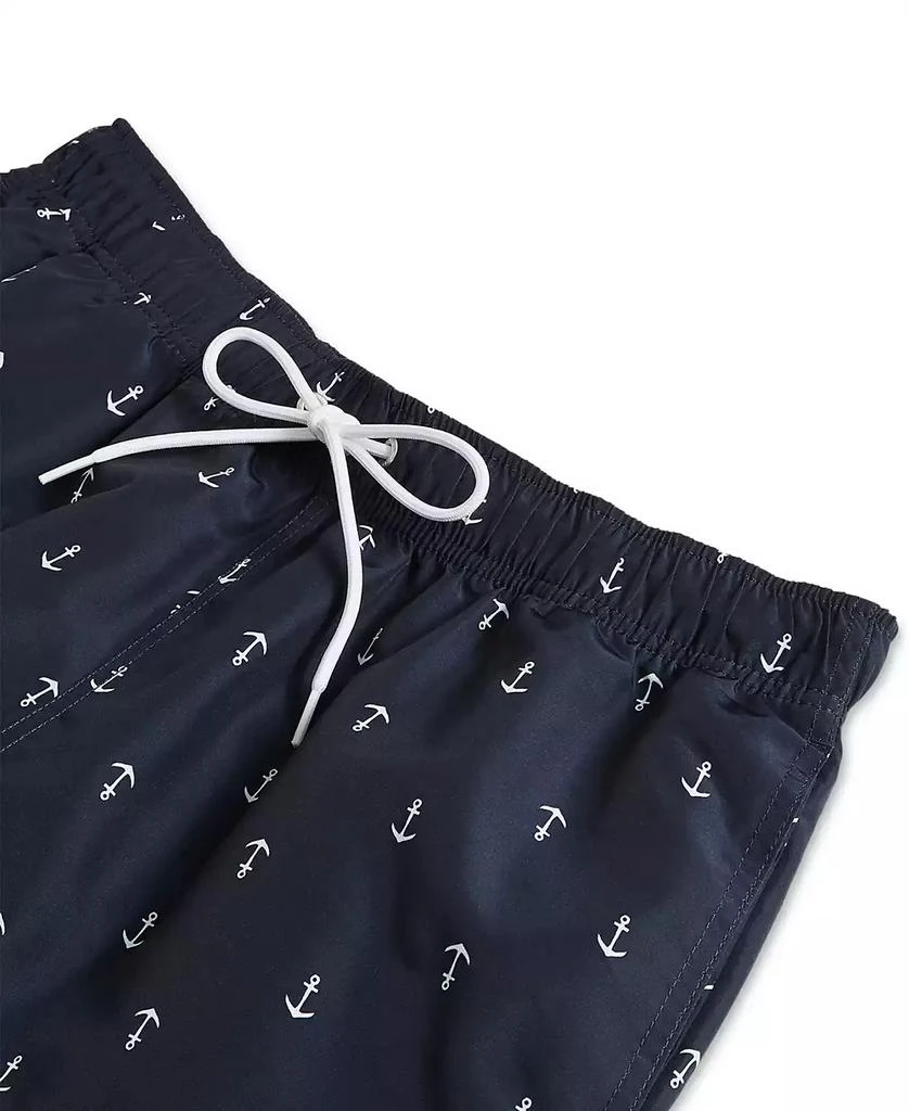 商品Nautica|Men's Quick-Dry Anchor-Print 8" Swim Trunks,价格¥337,第5张图片详细描述