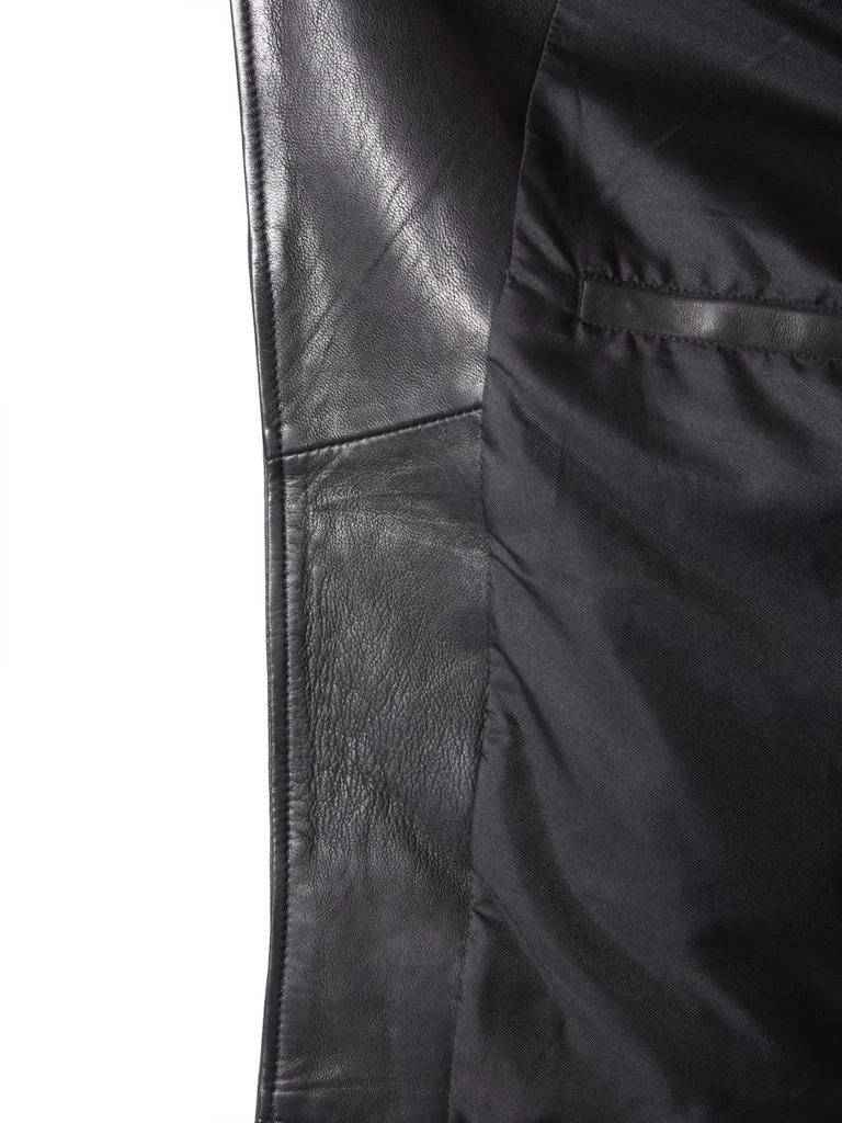 商品ALL SAINTS|Allsaints men's black leather outerwear jacket,价格¥3557,第4张图片详细描述