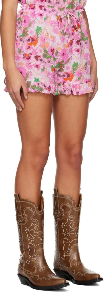 商品Ganni|Pink Floral Shorts,价格¥260,第2张图片详细描述