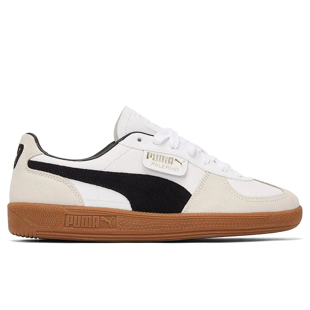 商品Puma|Women's Palermo - White/Vapor Grey/Gum,价格¥672,第5张图片详细描述