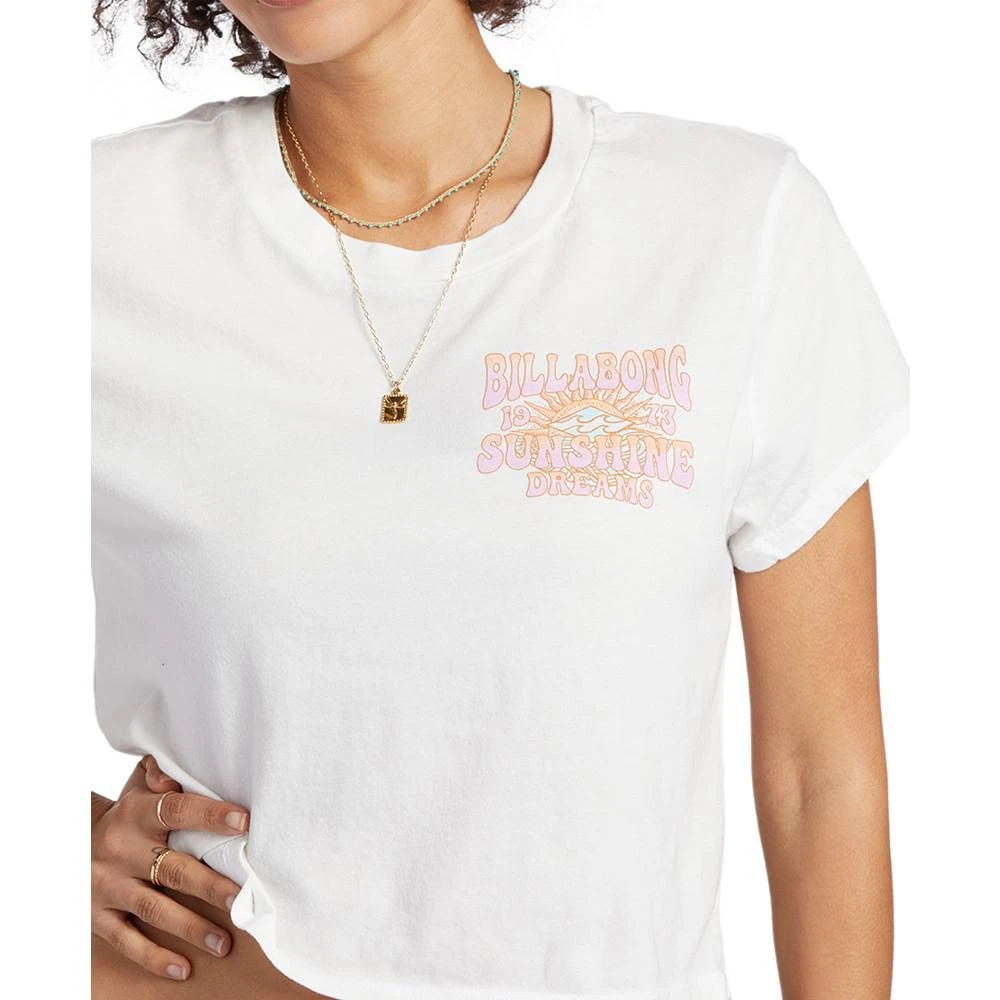 商品Billabong|Juniors' Dream All Day Graphic Cropped T-Shirt,价格¥150,第3张图片详细描述