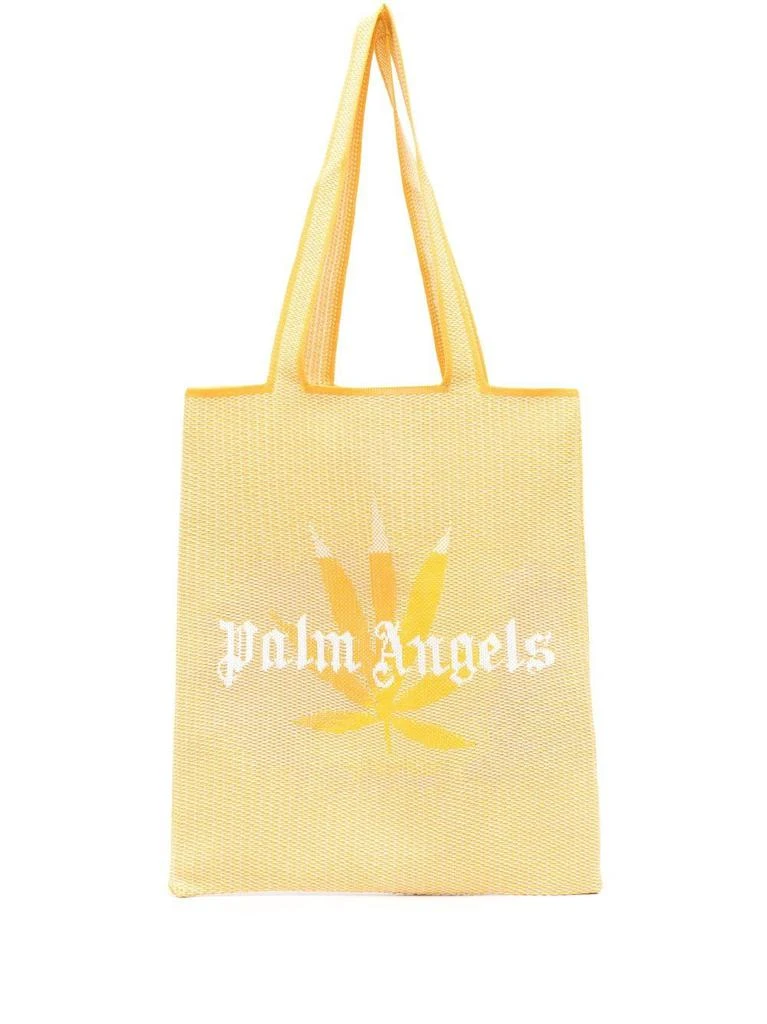 商品Palm Angels|PALM ANGELS - Rafia Logo Shopping Bag,价格¥4295,第1张图片