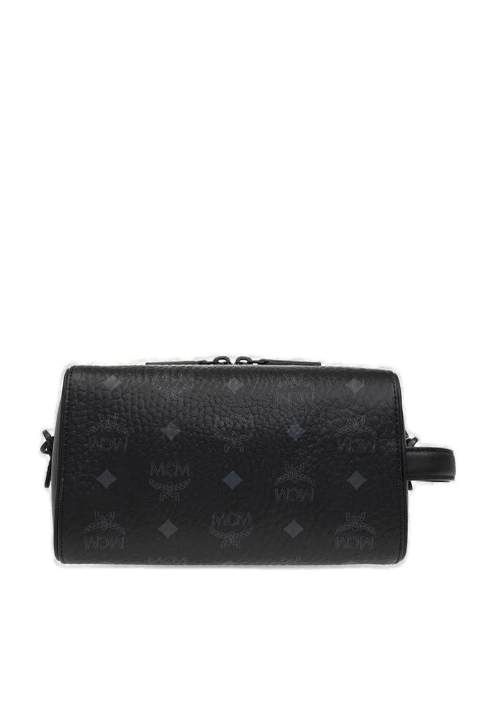 商品MCM|MCM Allover Logo Printed Zipped Shoulder Bag,价格¥4280,第2张图片详细描述